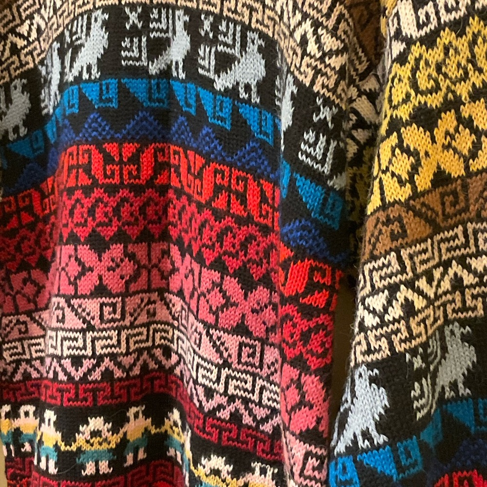 Vintage Wool Sweater, Sz S - Picture 4 of 4